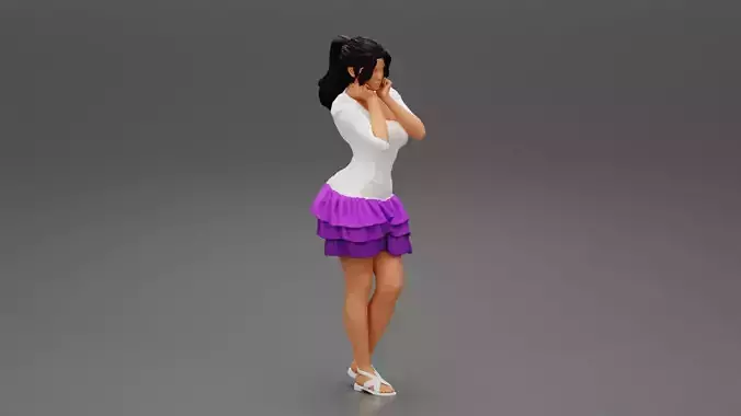 Woman posing wearing Fashion model in beauty dress