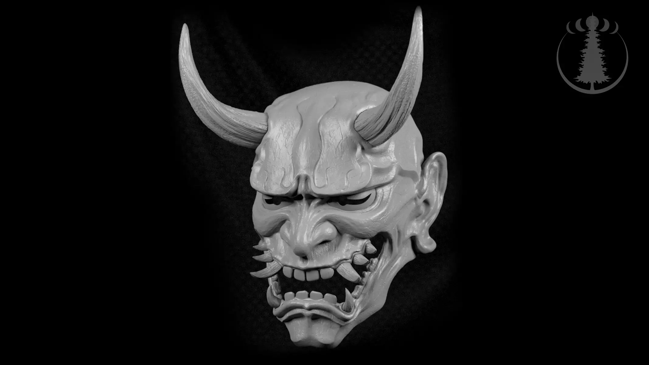 Mask Hannya 3D print model_0