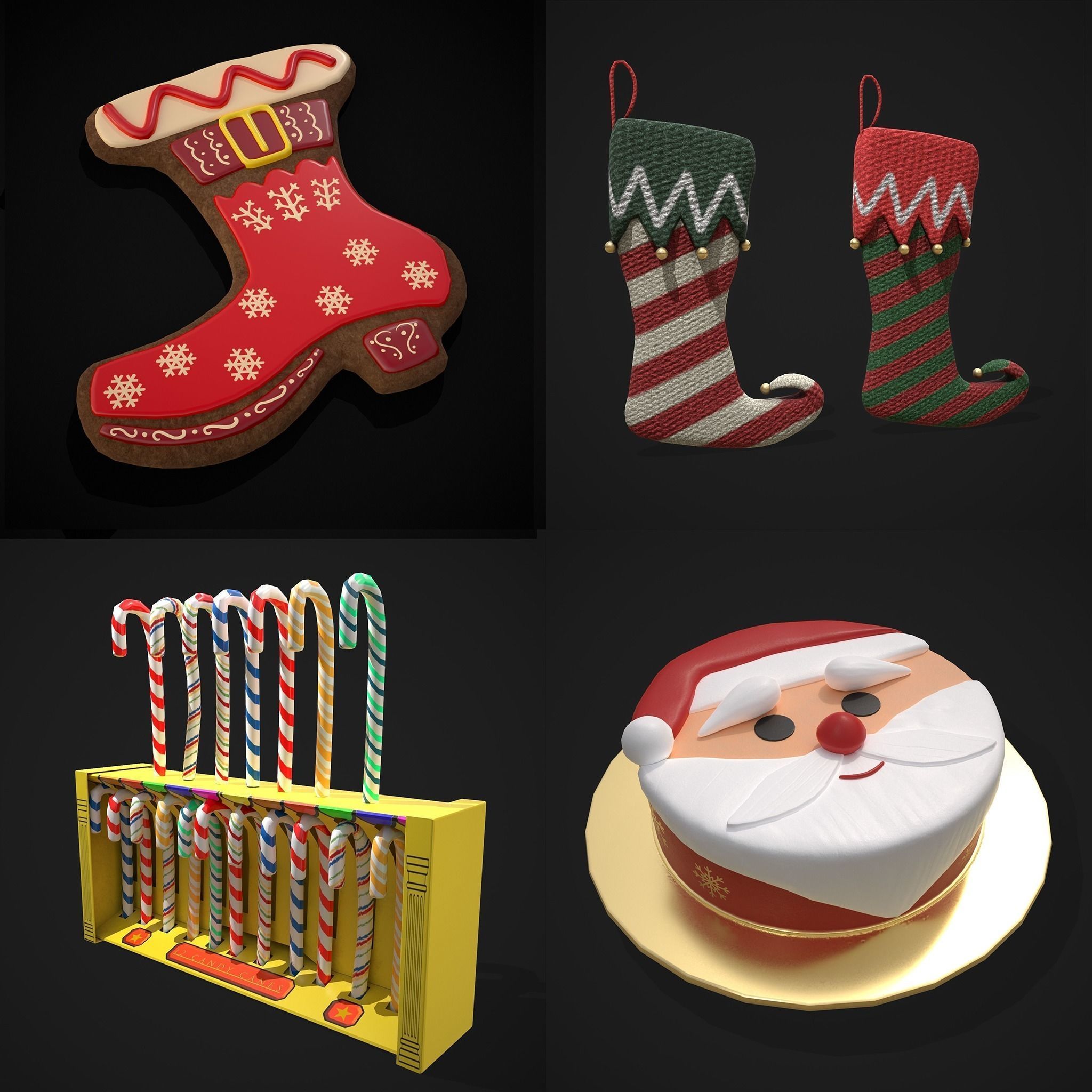 Christmas Prop Mix Ten  3D Model Collection_7