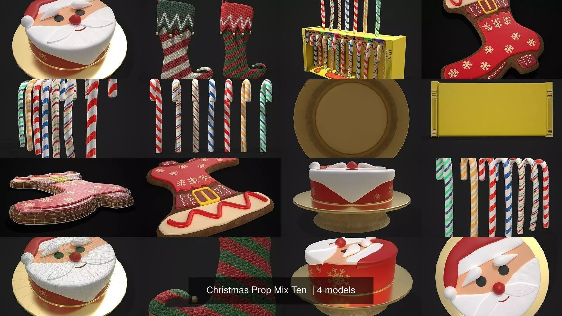 Christmas Prop Mix Ten  3D Model Collection_5