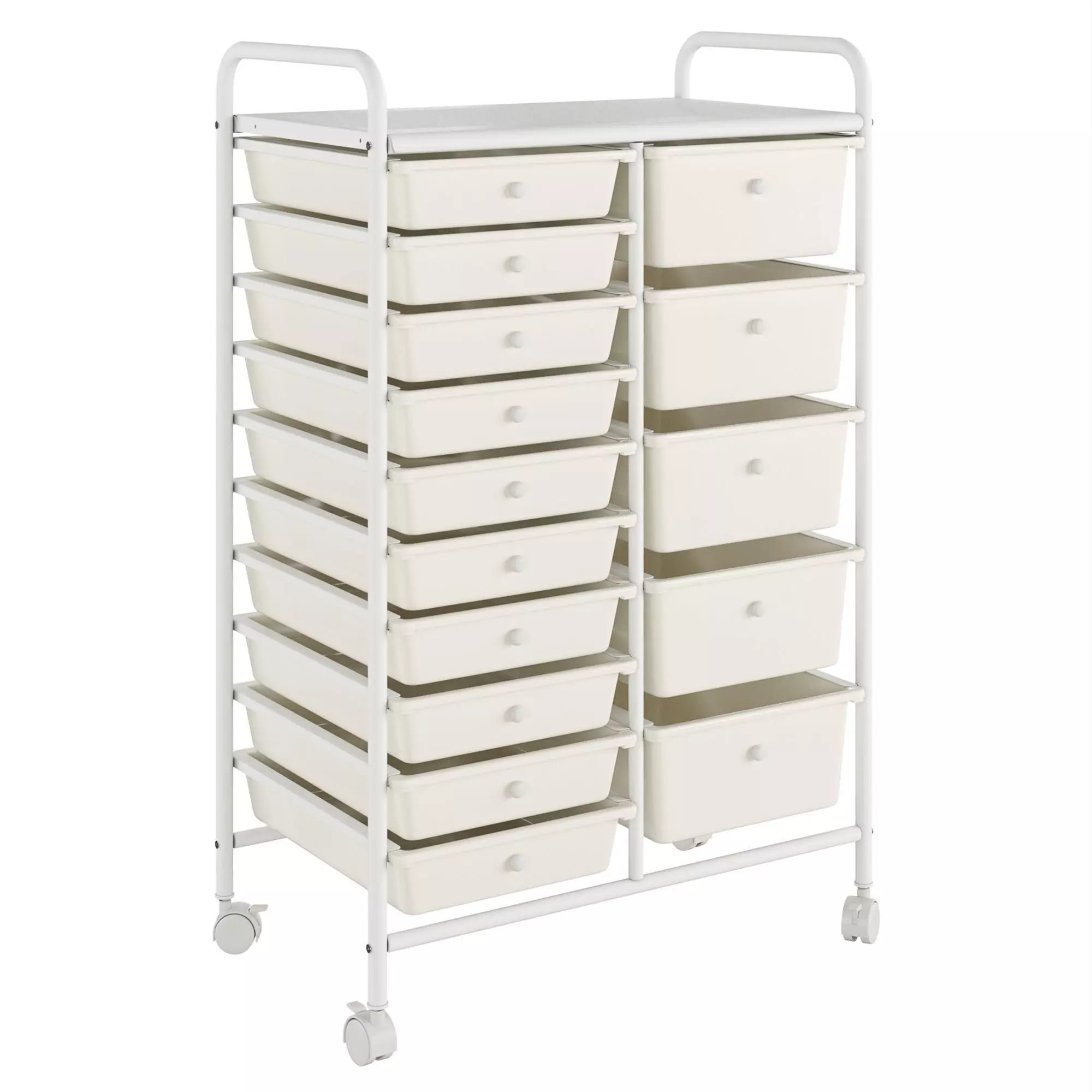 Drawer Rolling Storage Cart 3D model_0