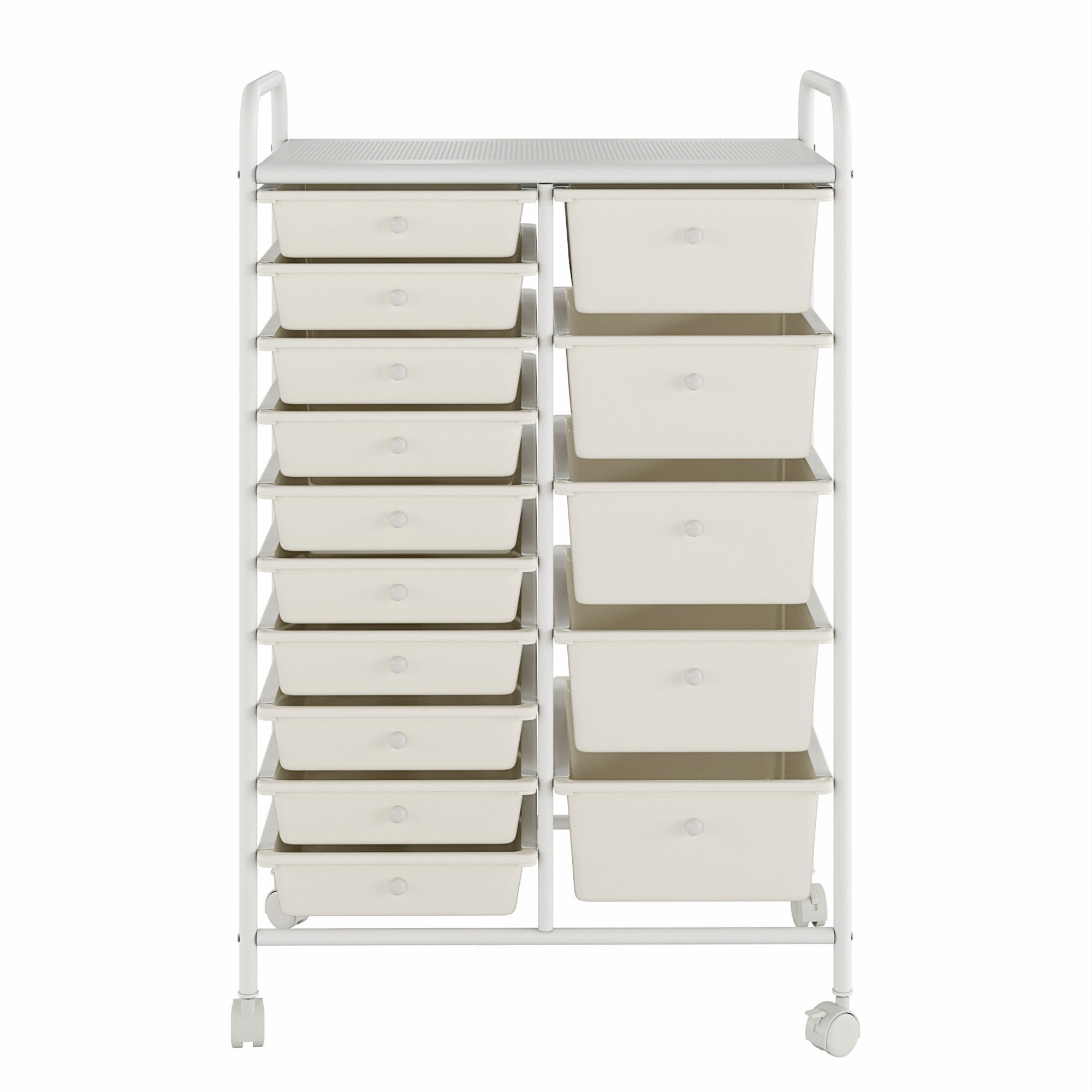 Drawer Rolling Storage Cart 3D model_2