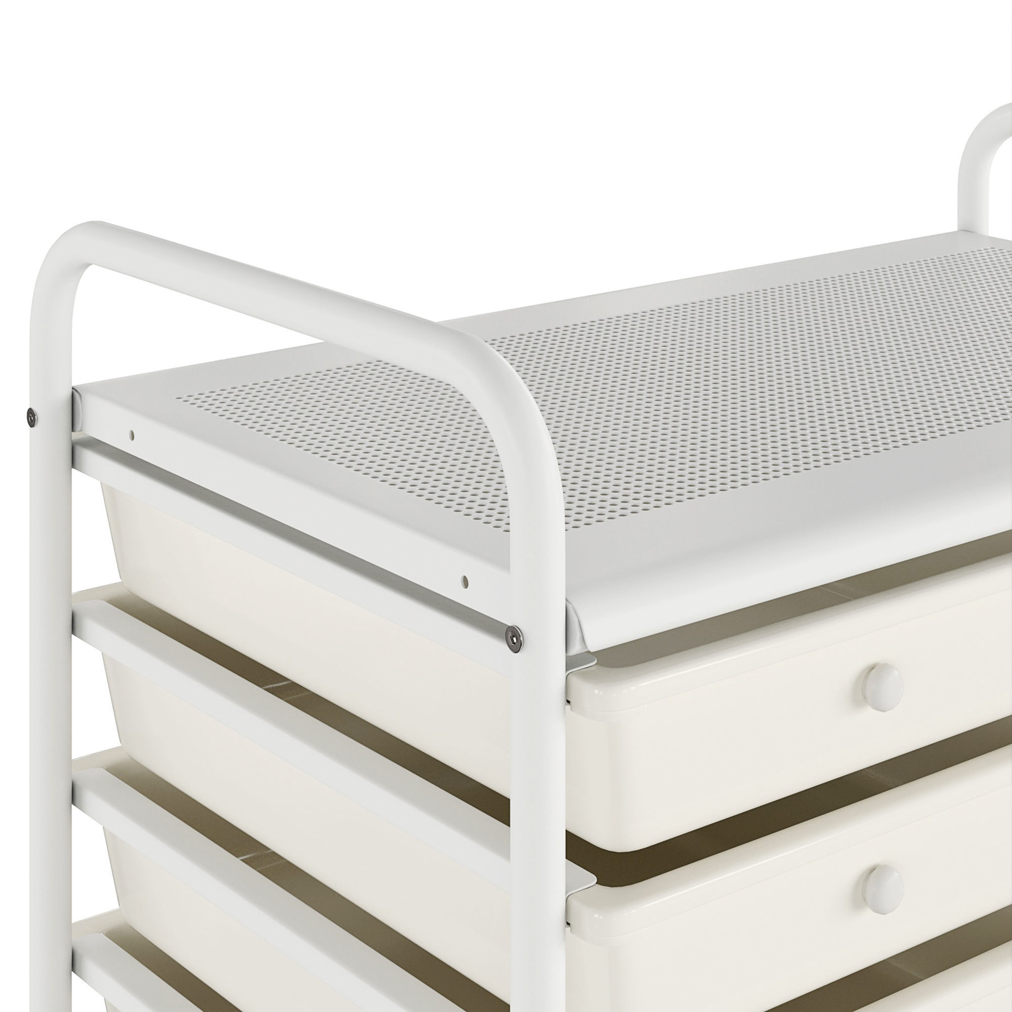 Drawer Rolling Storage Cart 3D model_3