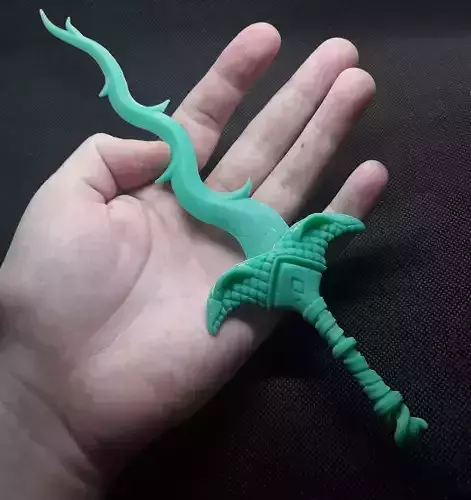 Snake two handed sword 3d print 3D print model