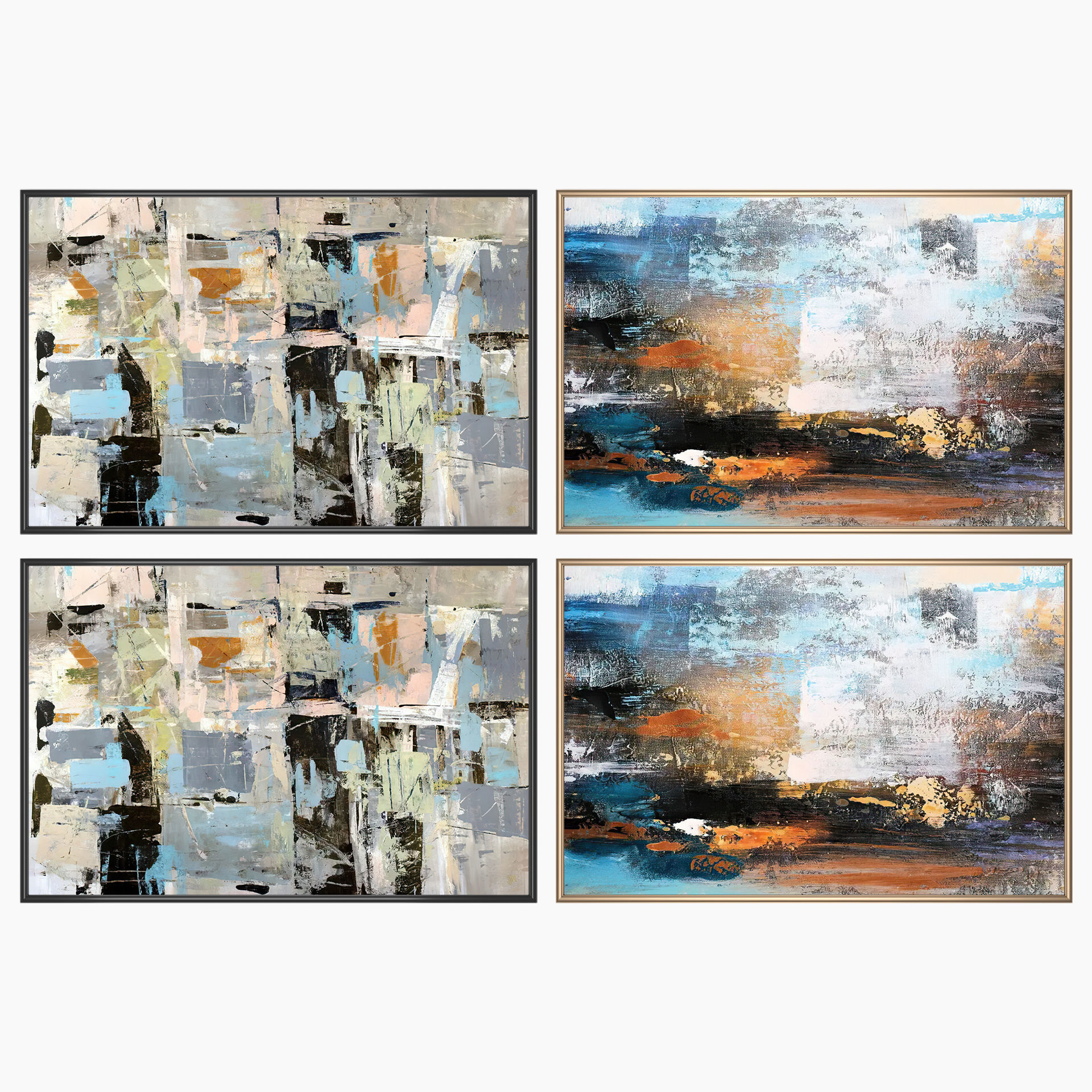 Wall Art Set 3819 3D model_1