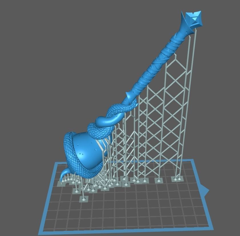 Snake mace 3d print Free 3D print model_1