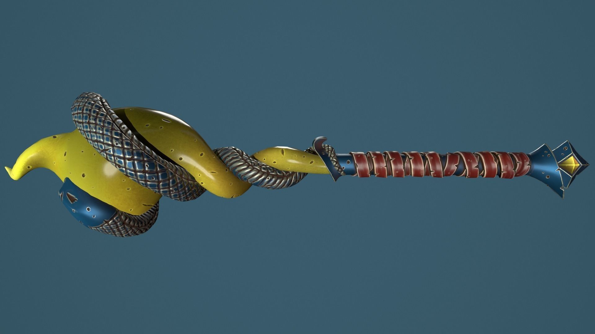 Snake mace 3d print Free 3D print model_13