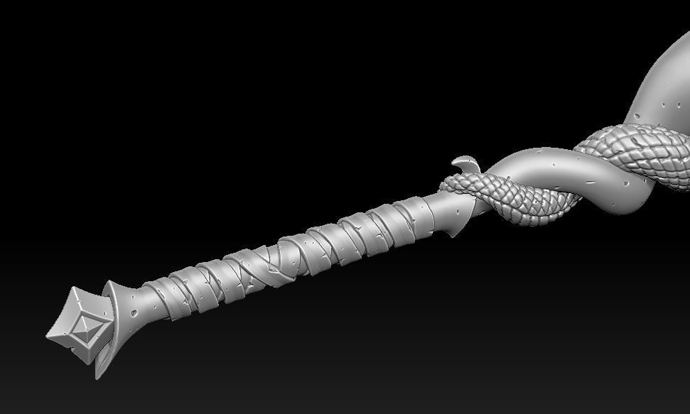 Snake mace 3d print Free 3D print model_5