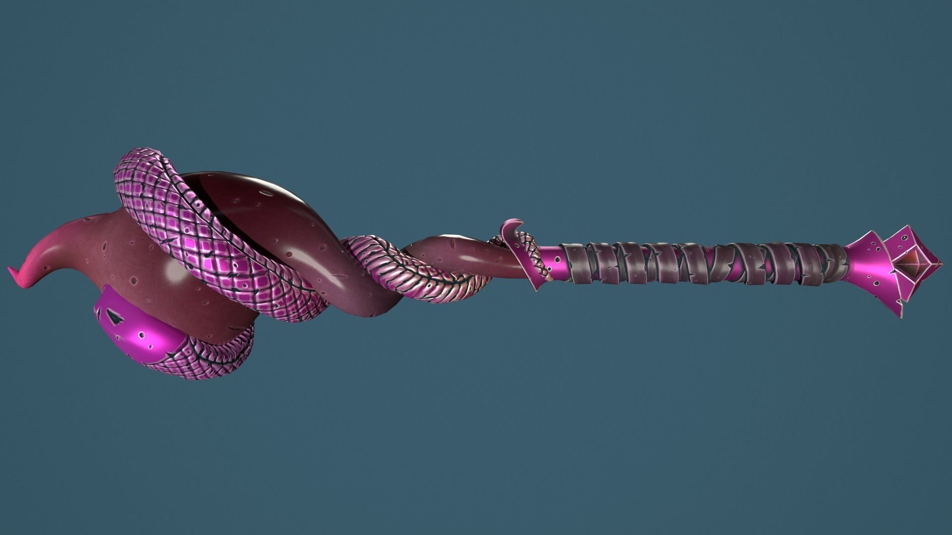 Snake mace 3d print Free 3D print model_10
