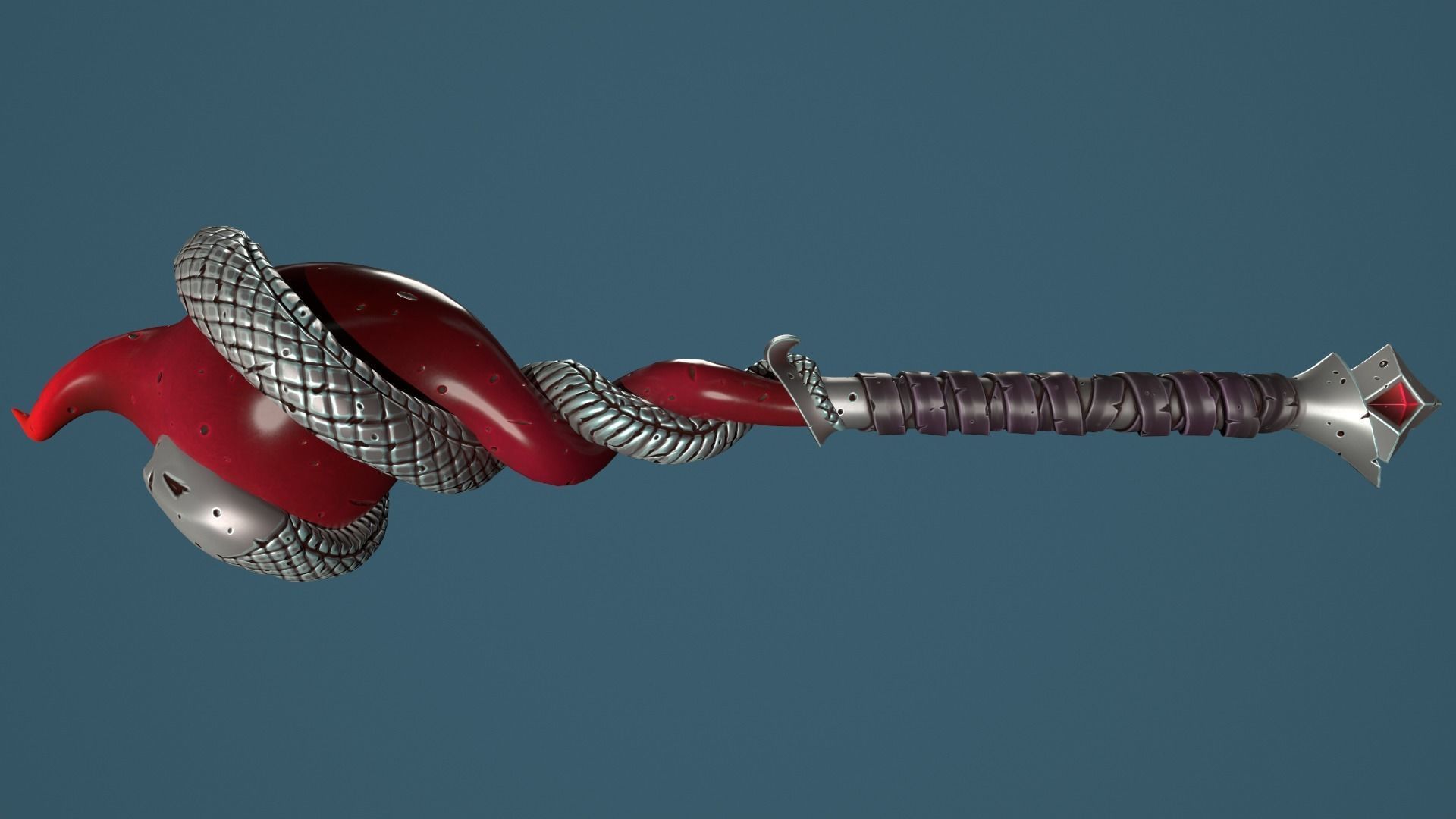 Snake mace 3d print Free 3D print model_11