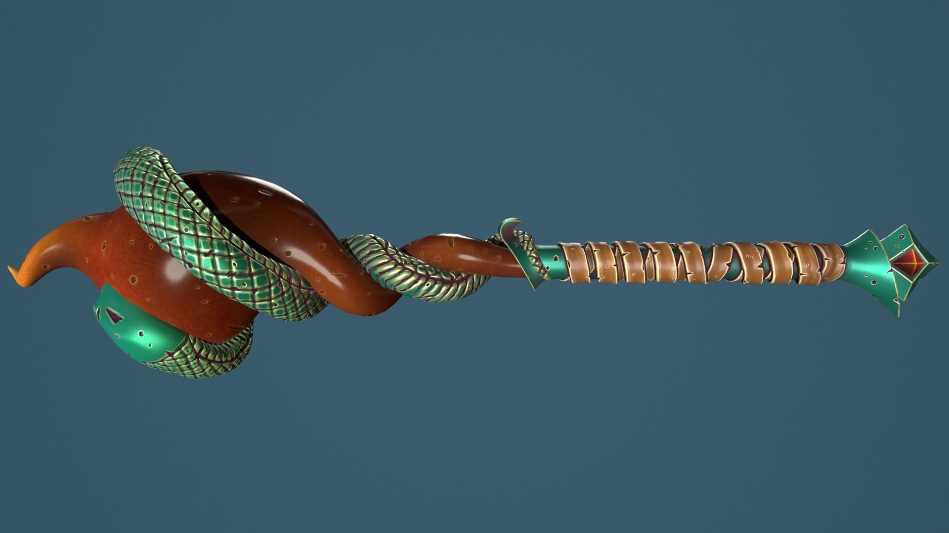 Snake mace 3d print Free 3D print model_8