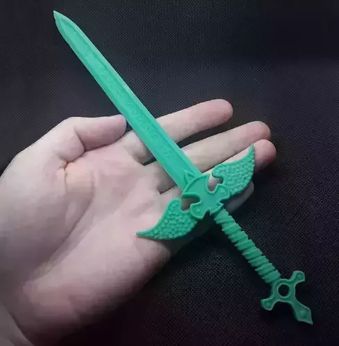 Rune two handed sword 3d print 3D print model
