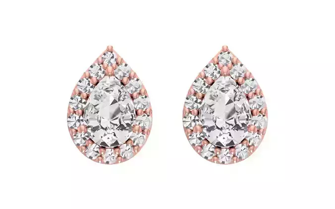 Women Earrings 3dm STL OBJ FBX Renders Details