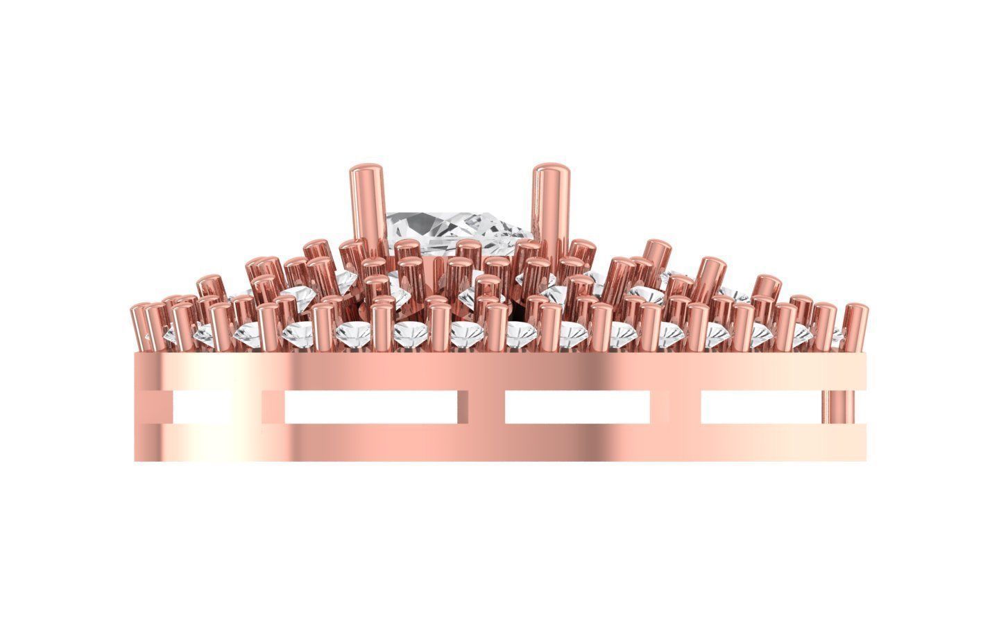 Women Earrings 3dm STL OBJ FBX Renders Details 3D print model_2