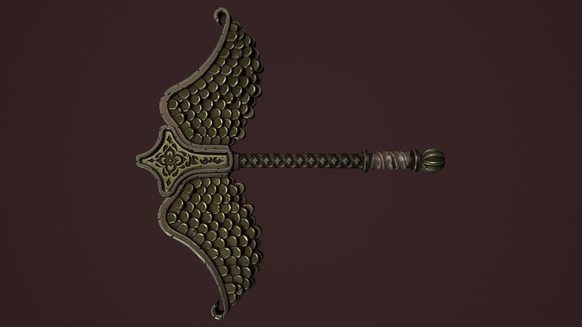 Rune scepter 3d print 3D print model_12
