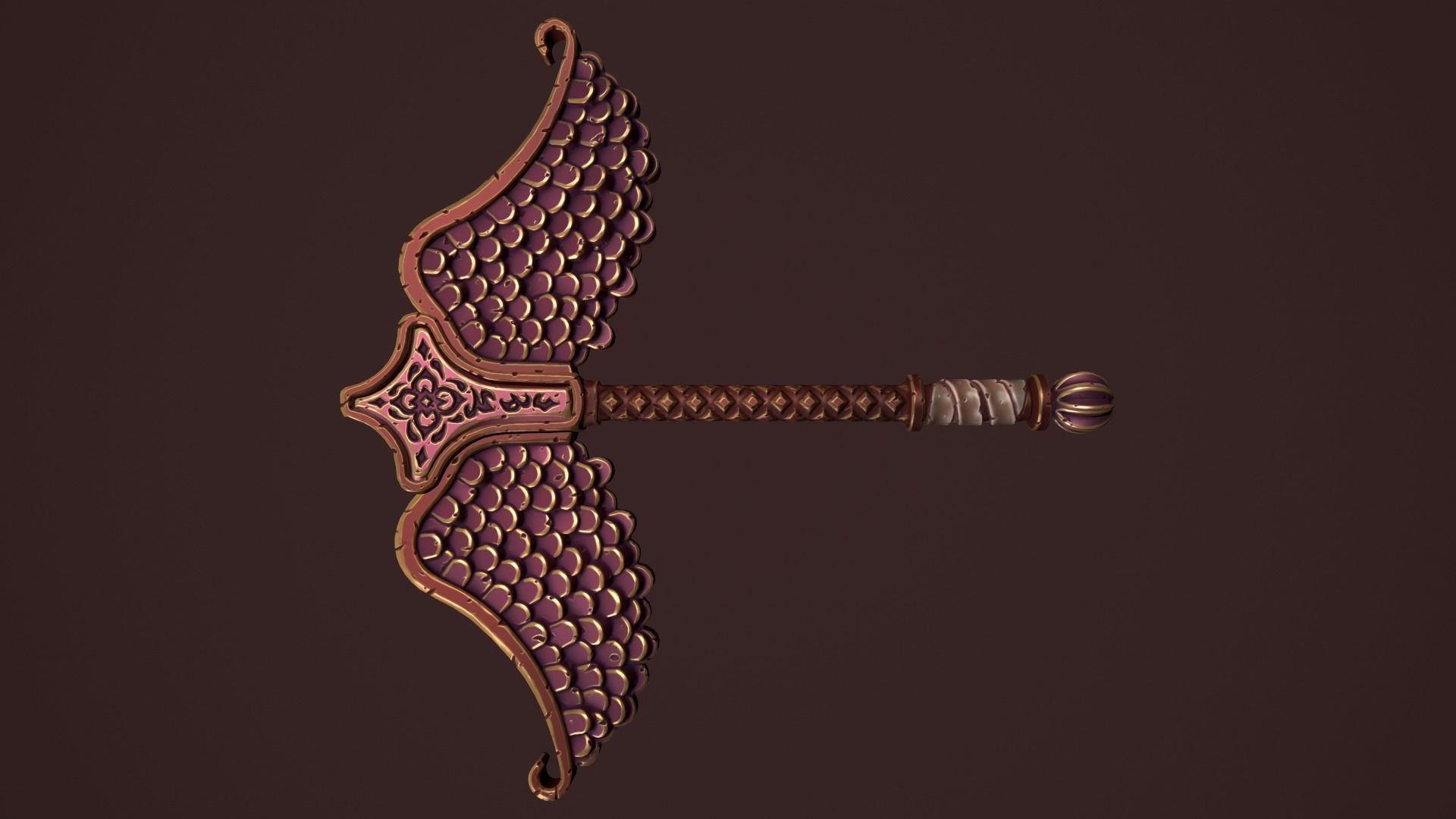 Rune scepter 3d print 3D print model_10