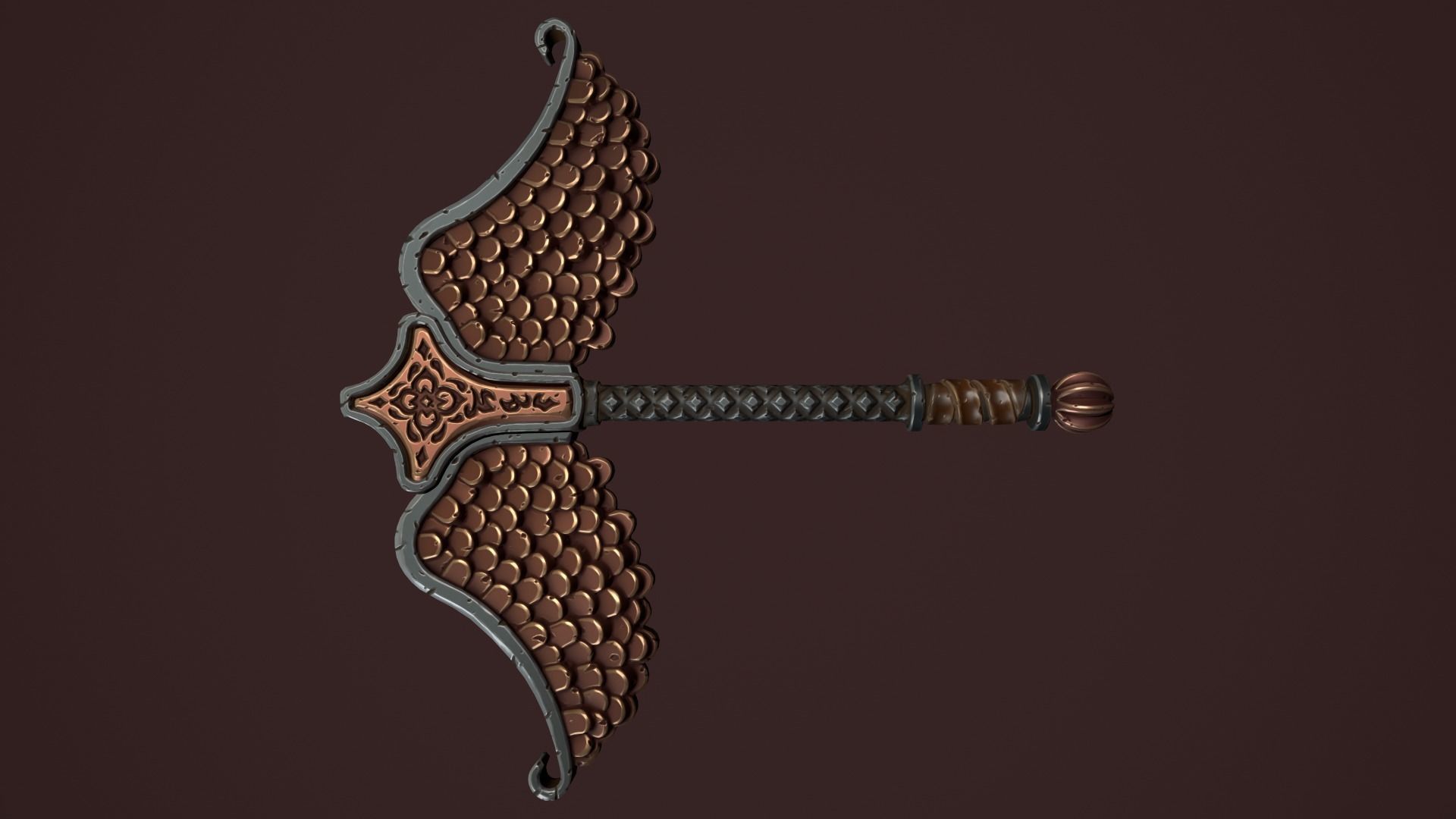 Rune scepter 3d print 3D print model_5