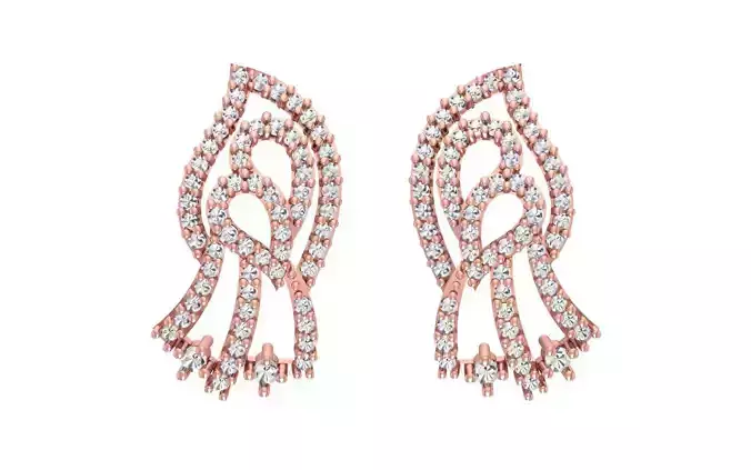 Women Earrings 3dm STL OBJ FBX Renders Details