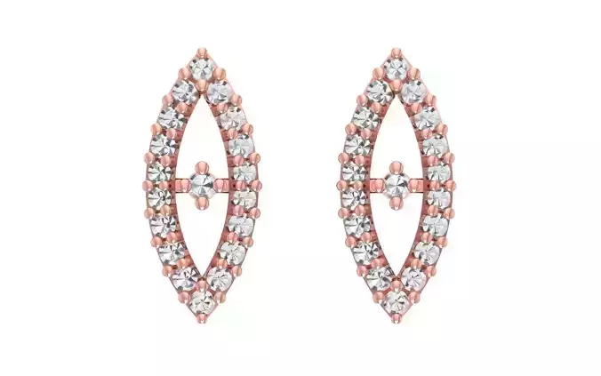 Women Earrings 3dm STL OBJ FBX Renders Details