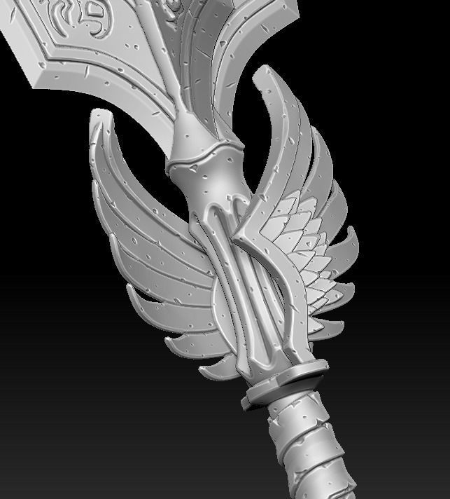 Rune mace 3d print 3D print model_7