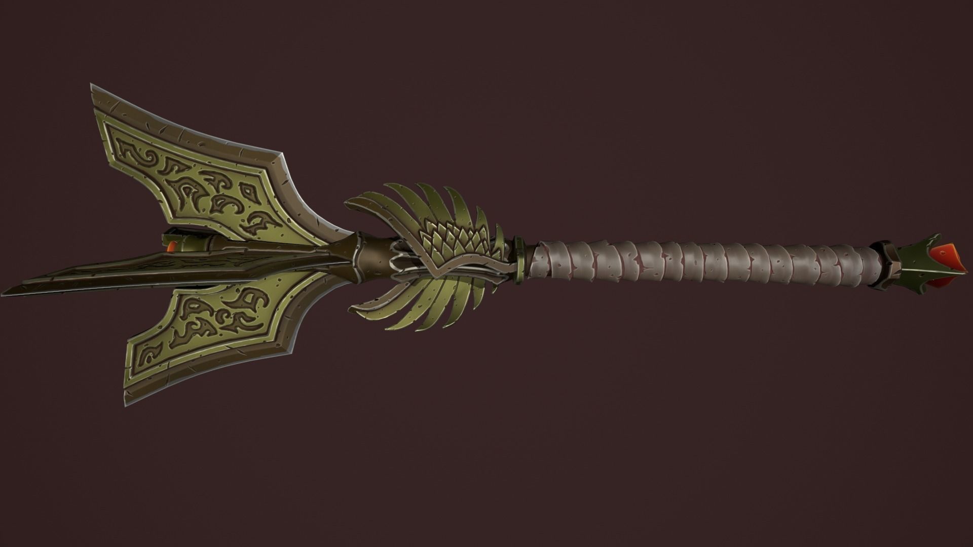 Rune mace 3d print 3D print model_16