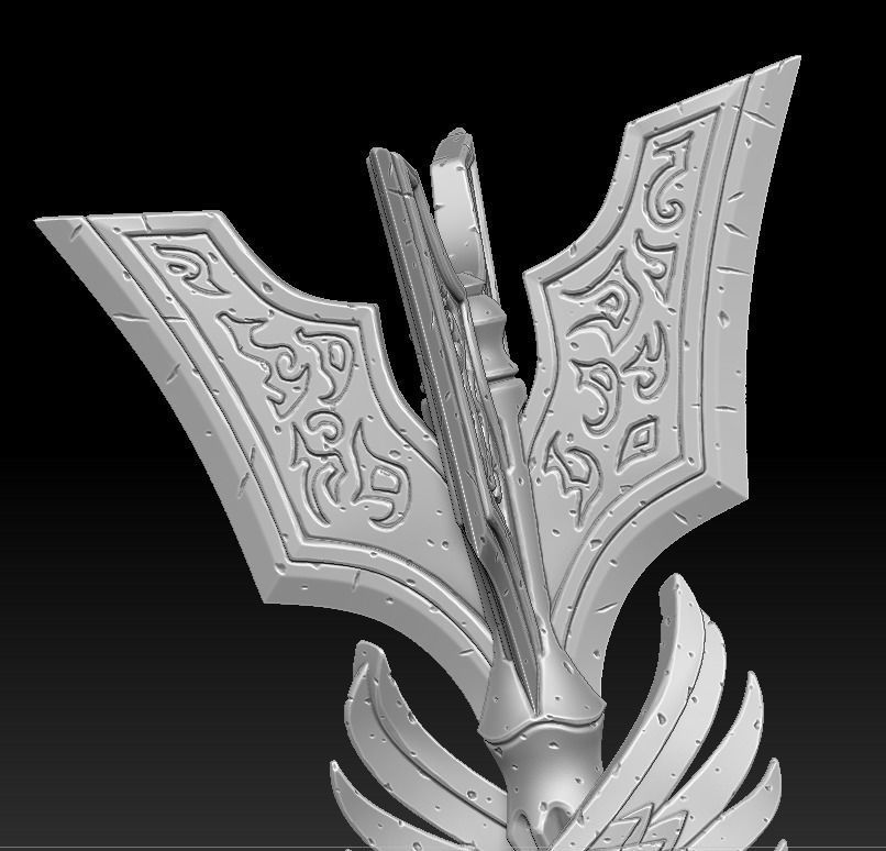 Rune mace 3d print 3D print model_5