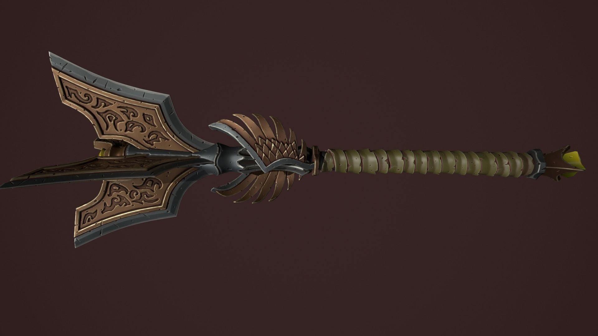 Rune mace 3d print 3D print model_15