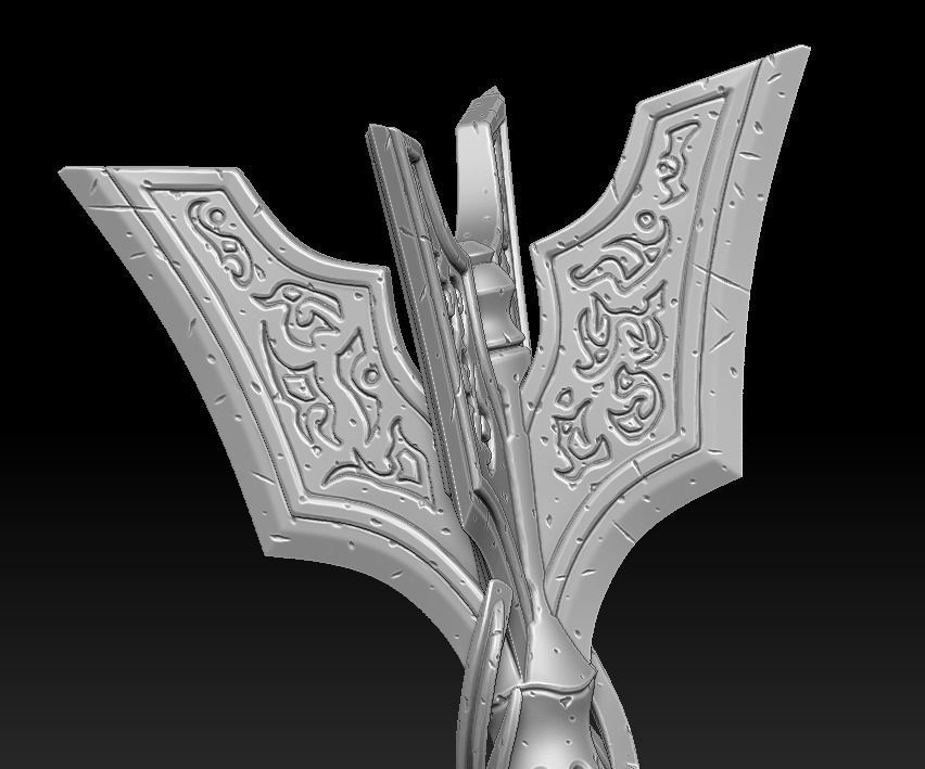 Rune mace 3d print 3D print model_6