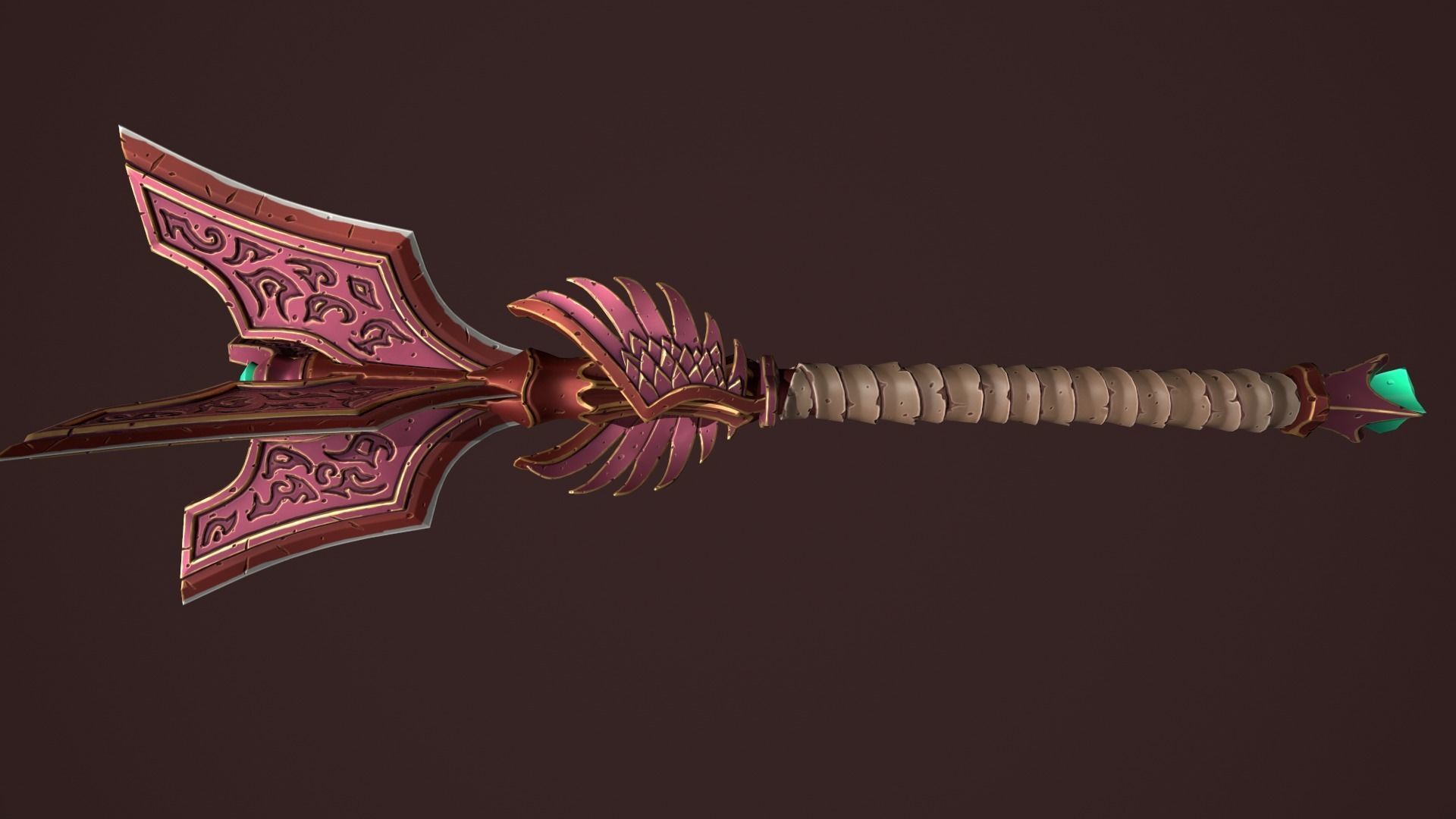 Rune mace 3d print 3D print model_14