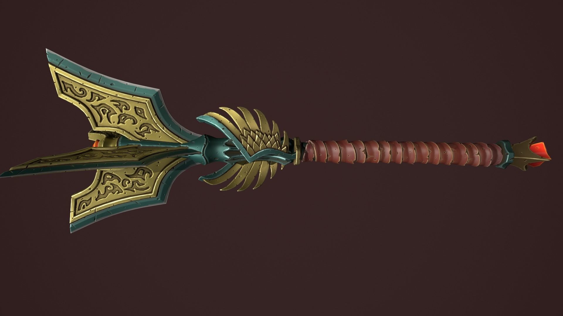 Rune mace 3d print 3D print model_10