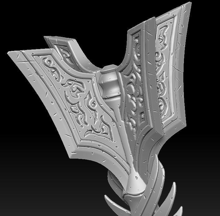 Rune mace 3d print 3D print model_4
