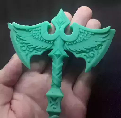 Rune poleaxe 3d print 3D print model