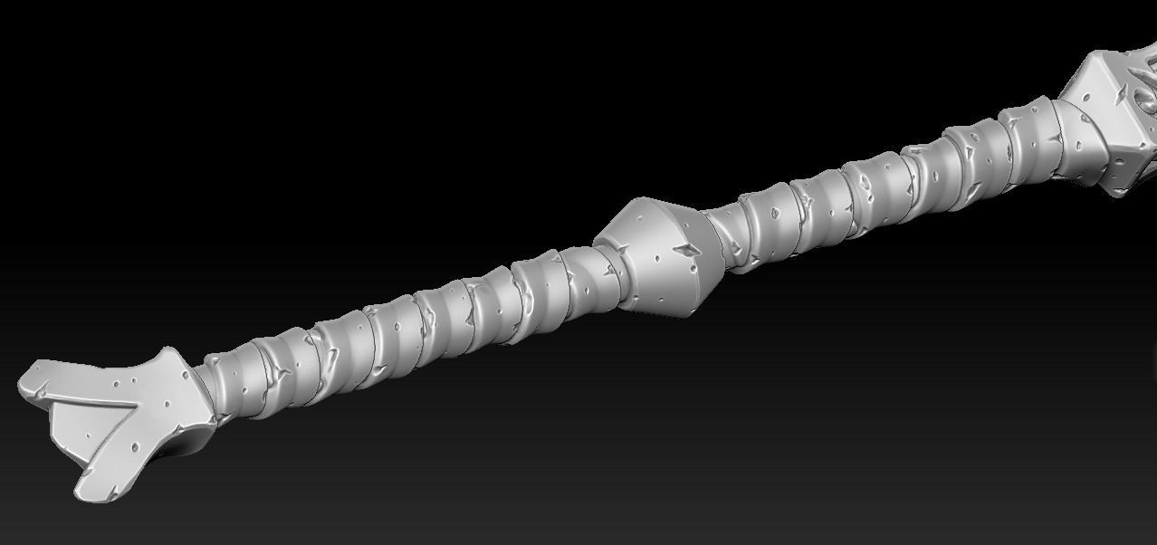 Rune poleaxe 3d print 3D print model_5