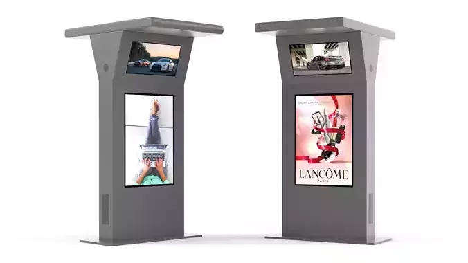 Electronic Kiosk 3D model