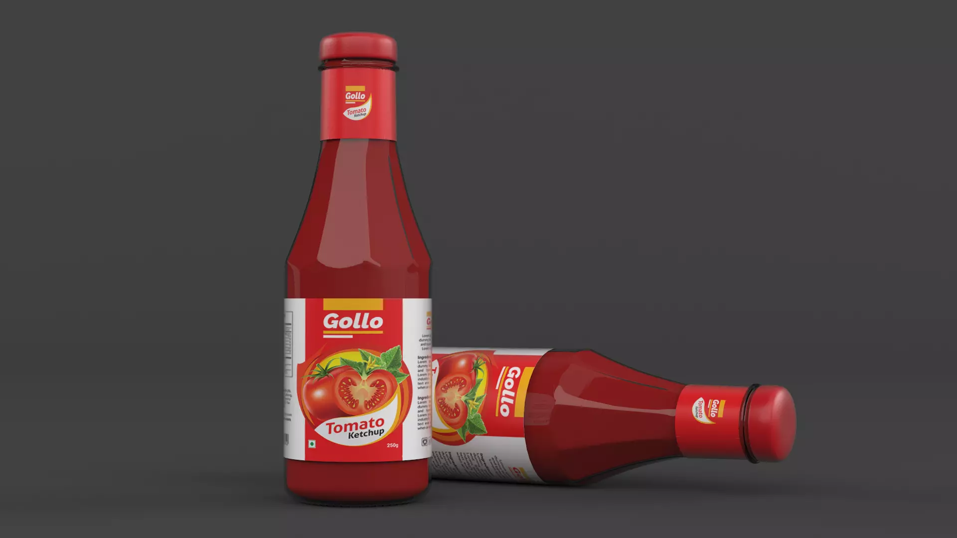 Ketchup Bottle 3D model