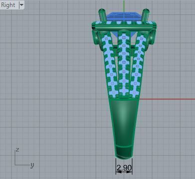 Round Diamond ring with 3-rows 2953 3D print model 3D print model_6