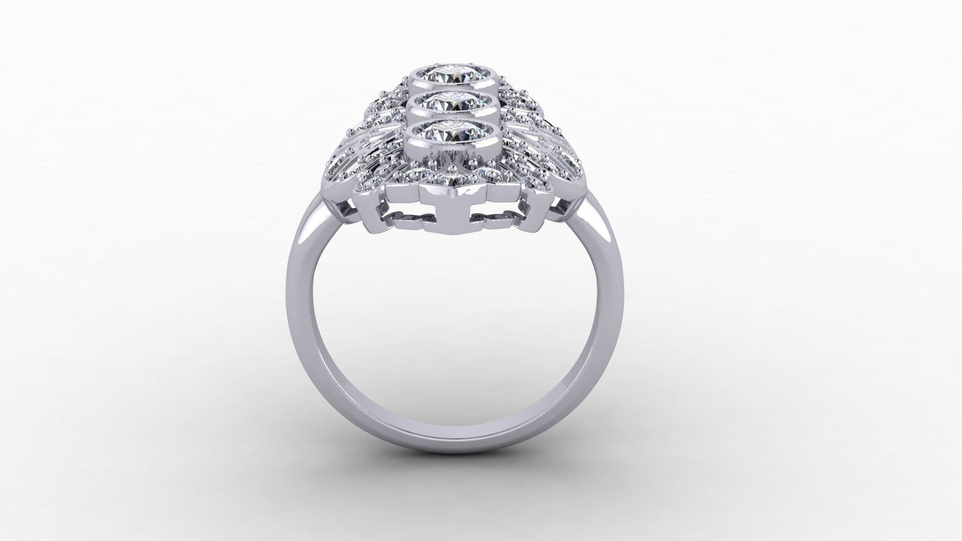 Art deco ring 3D print model_7