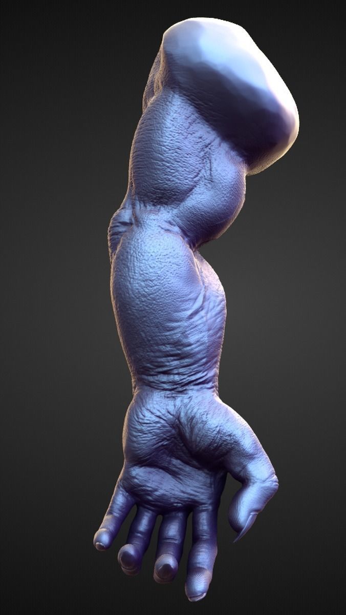 ARM1 high poly sculpt 3D model_1