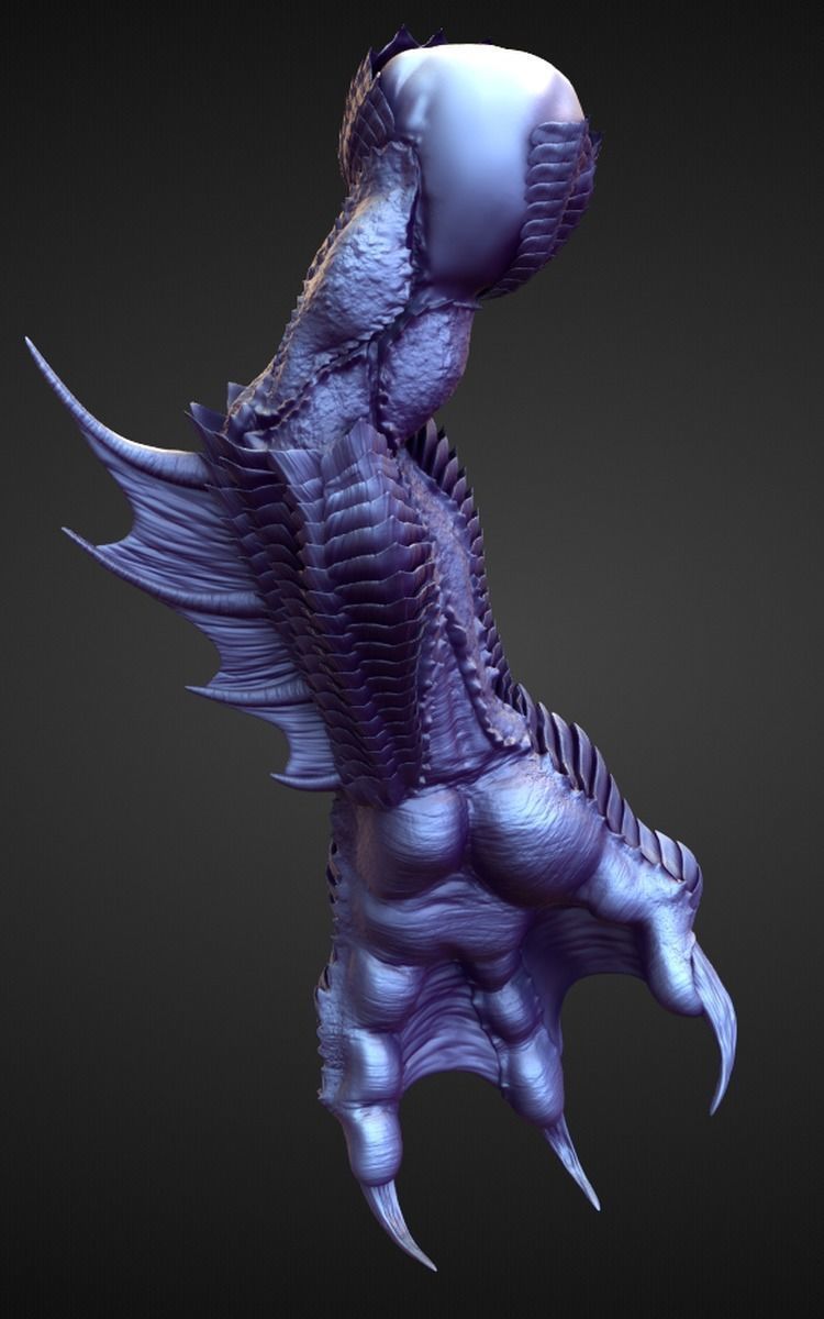 ARM10 high poly sculpt 3D model_1