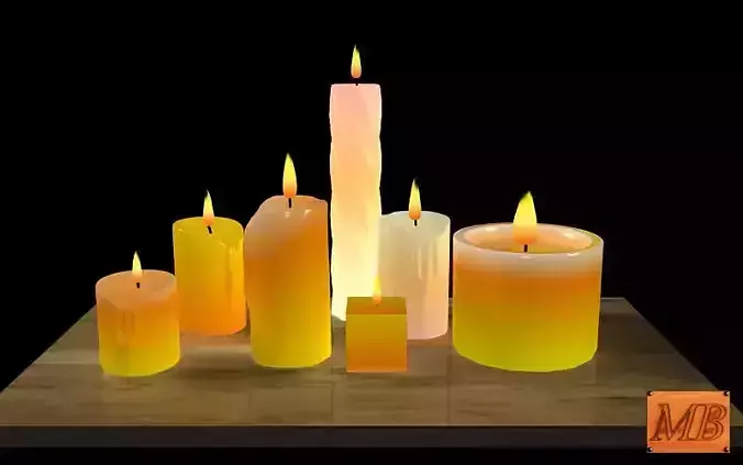 Candles flames