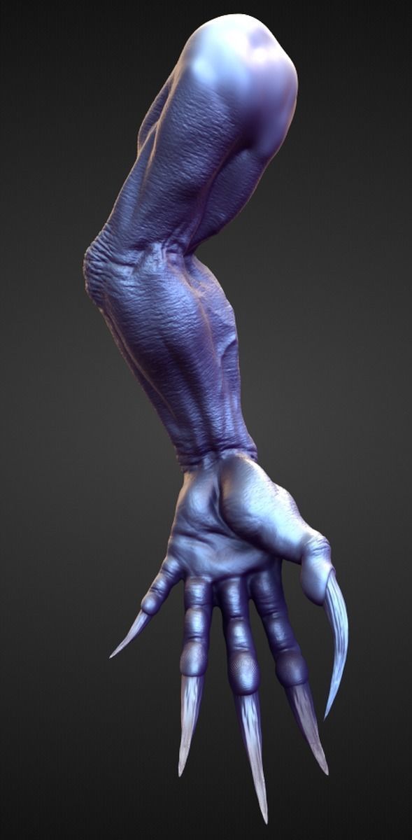 ARM14 high poly sculpt 3D model_1