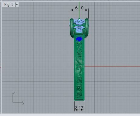 3-Stone luxurious diamond stone 2963 3D print model 3D print model_6