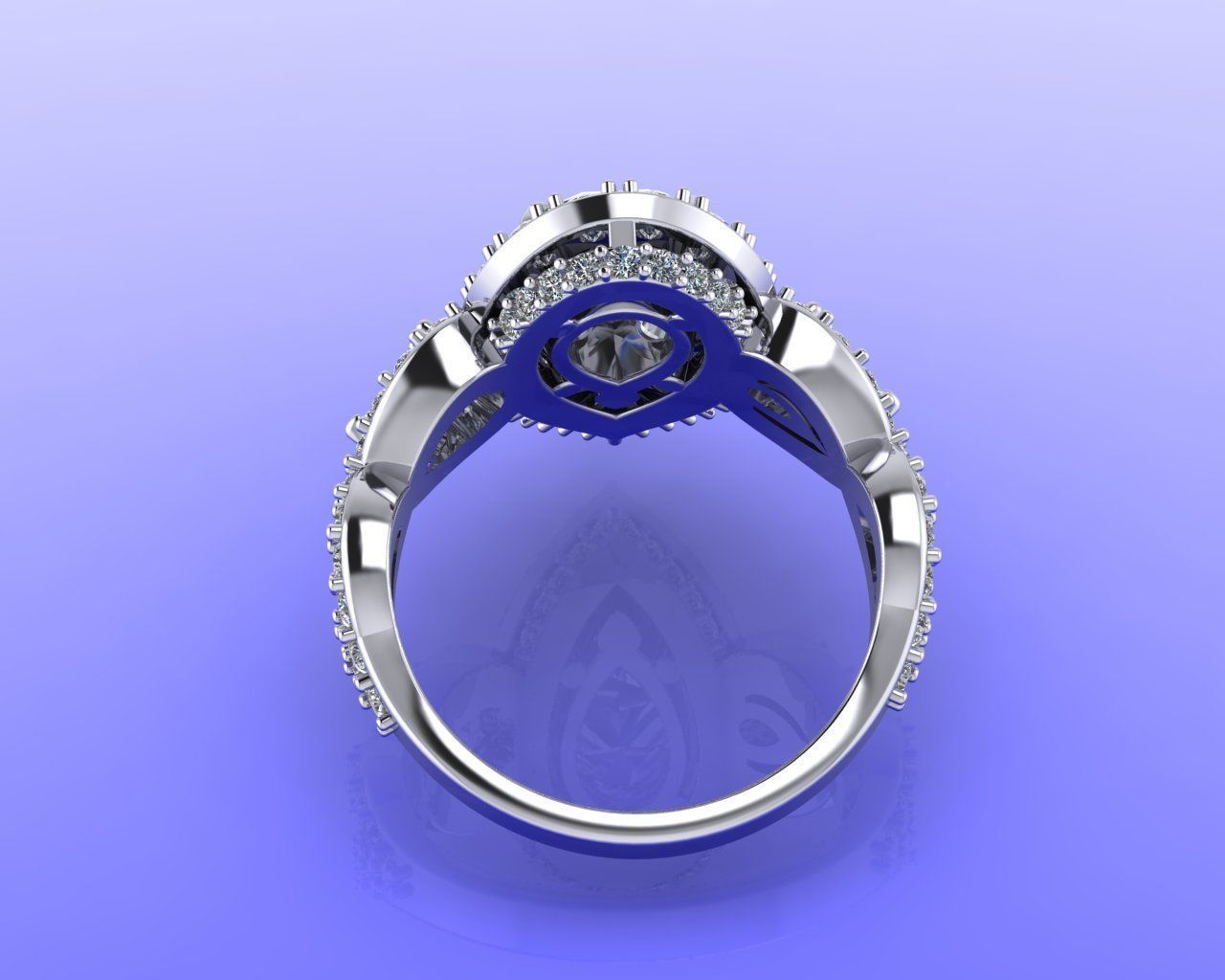 pear shape halo 3D print model_7