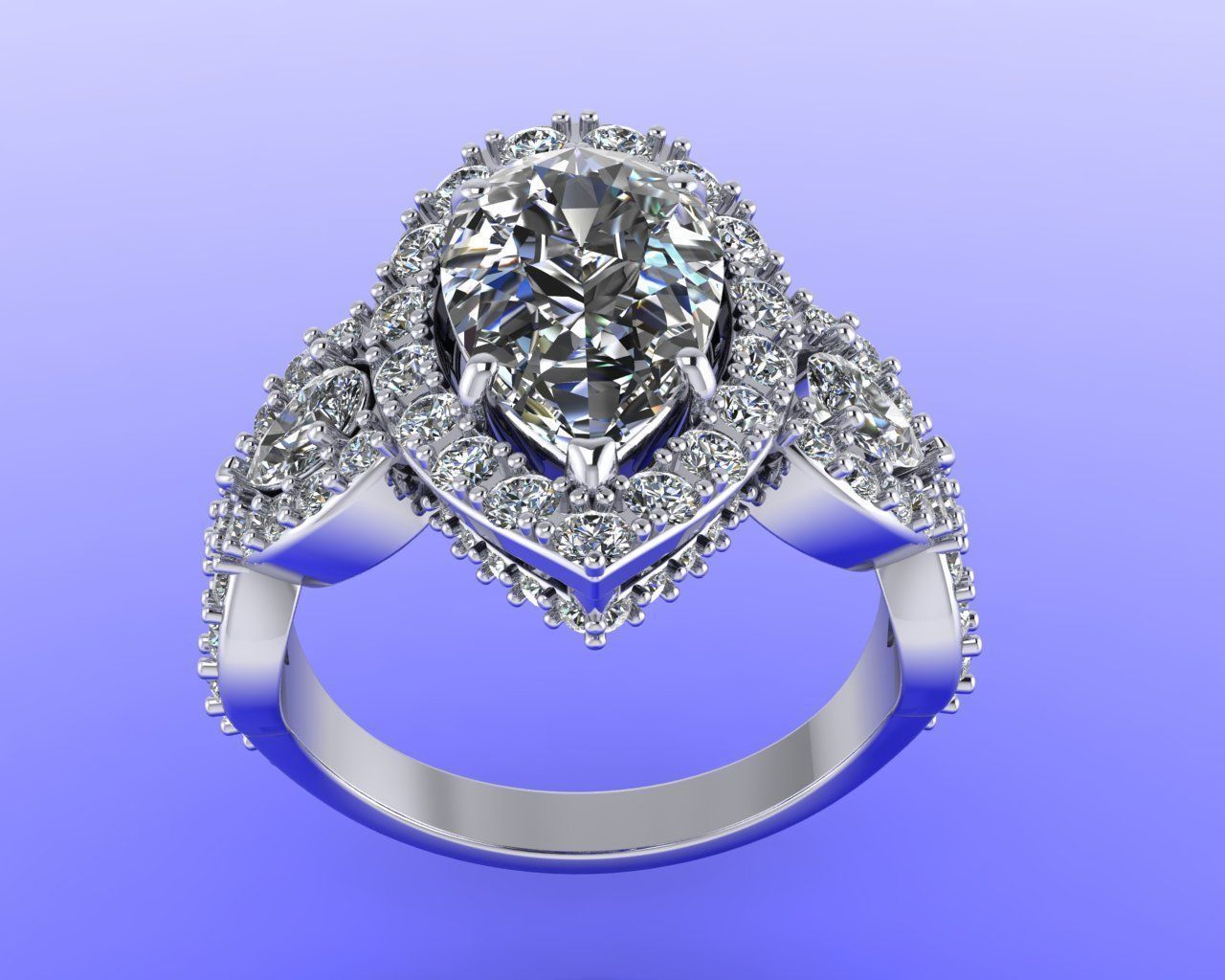 pear shape halo 3D print model_12