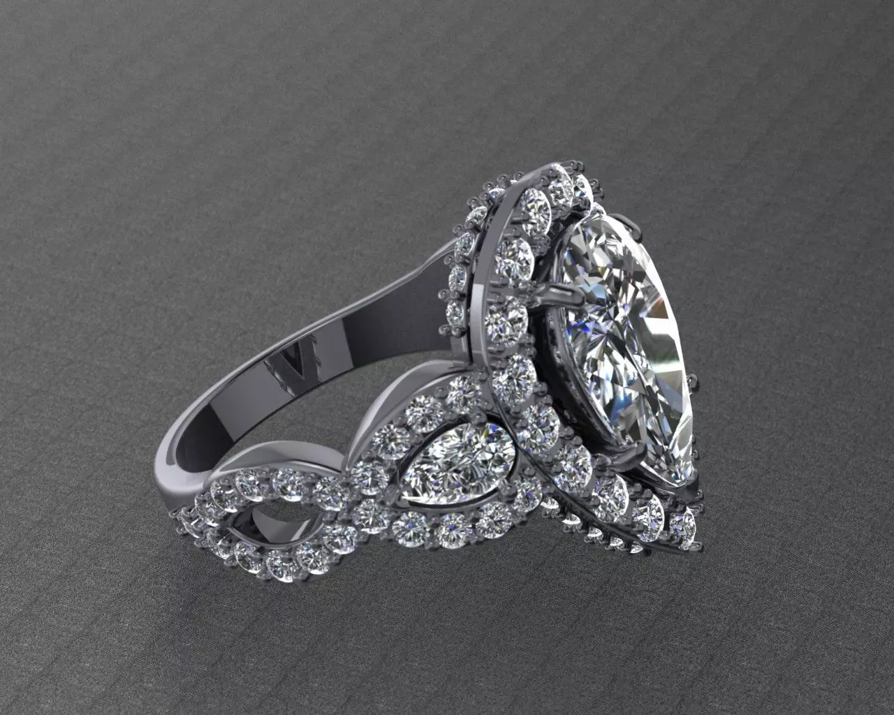 pear shape halo 3D print model_0