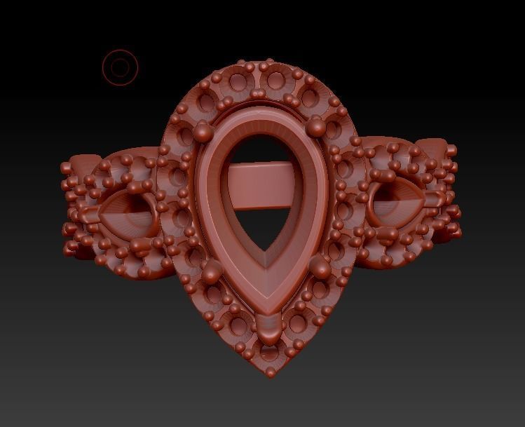 pear shape halo 3D print model_18