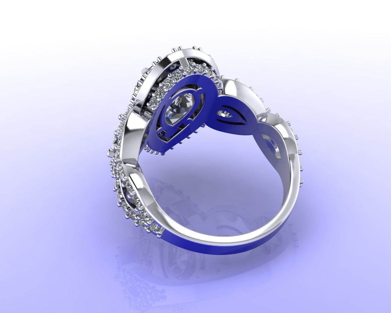 pear shape halo 3D print model_13