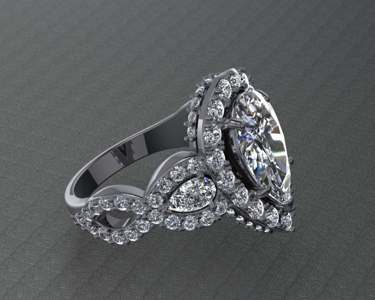 pear shape halo 3D print model_14