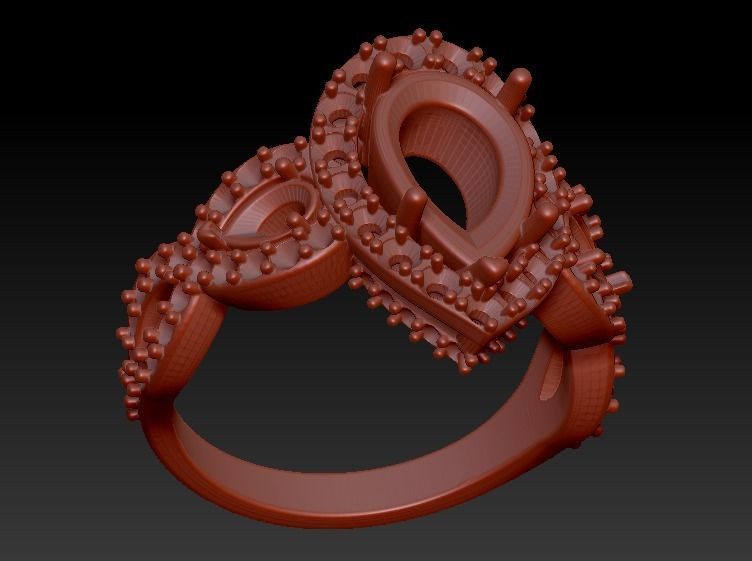 pear shape halo 3D print model_6