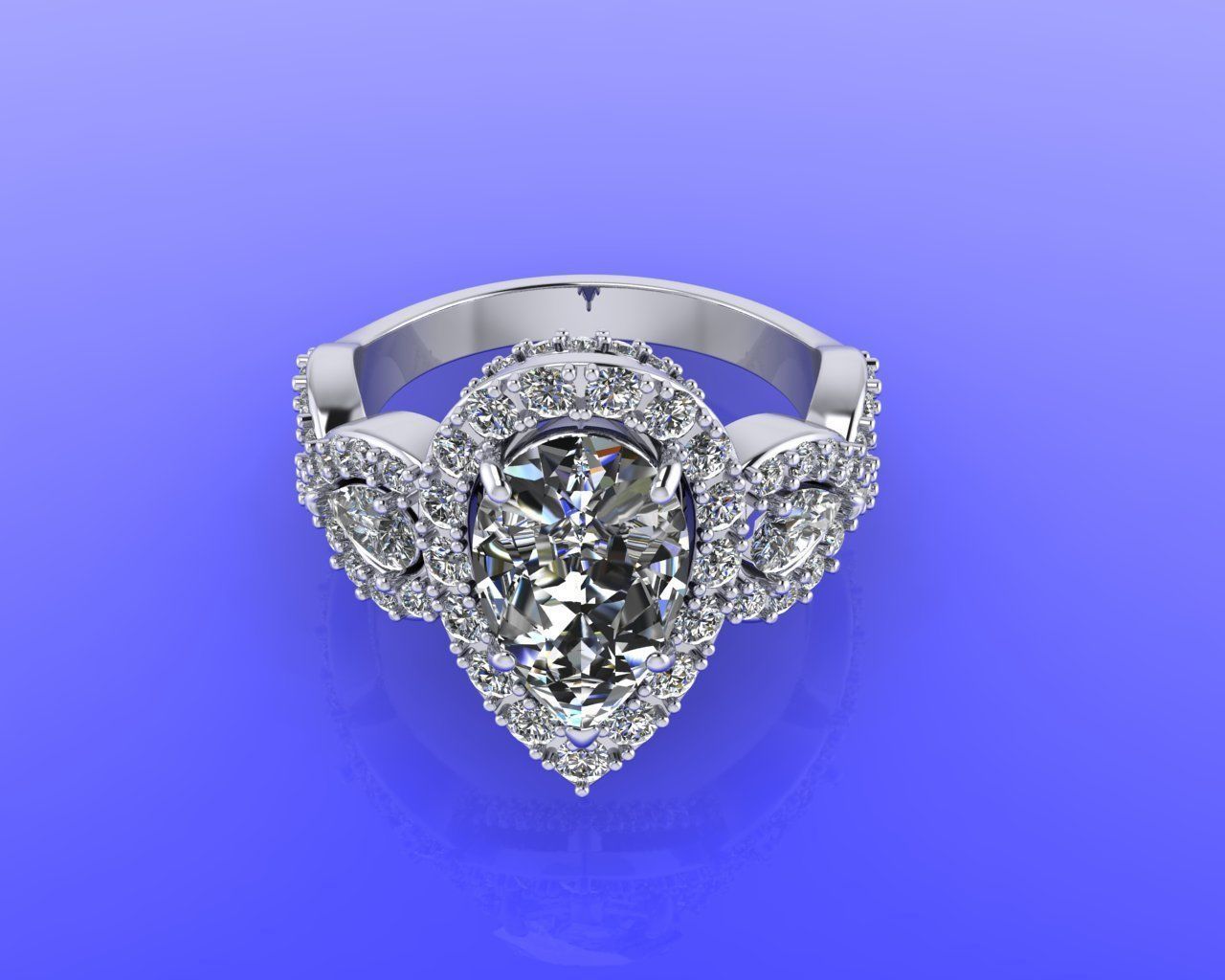 pear shape halo 3D print model_10